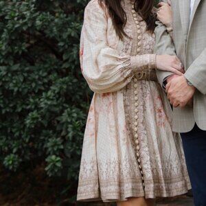 Zimmerman Illuminate Floral Button-Front Minidress